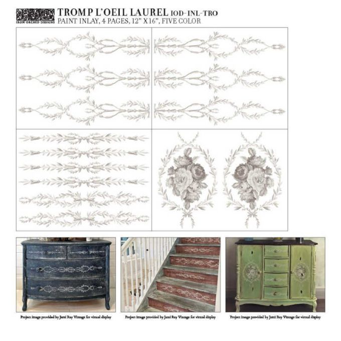 Tromp L'oeil Laurel Paint Inlay by IOD