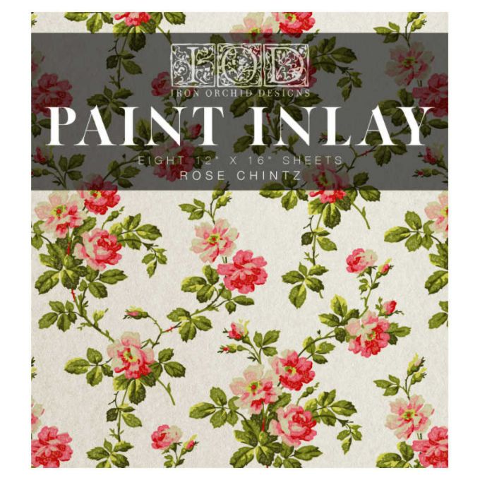 Rose Chintz Paint Inlay by IOD