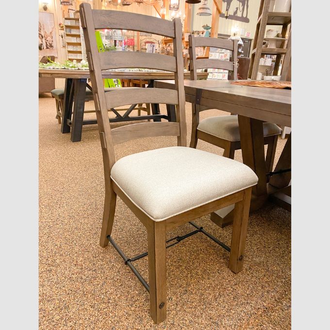 Yellowstone Ladderback Chair available at Rustic Ranch Furniture and Decor.