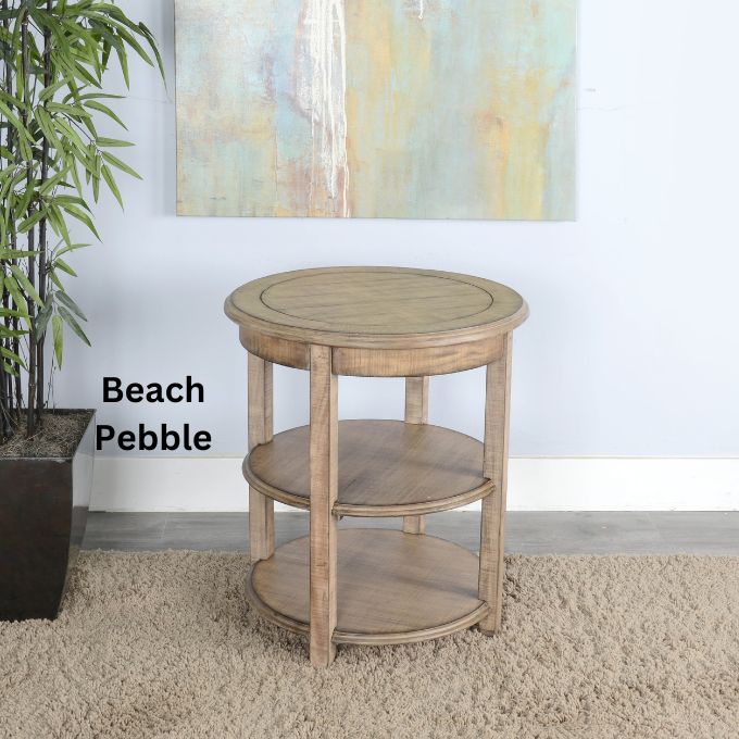 Round Side Table - Five Colours available at Rustic Ranch Furniture and Decor.