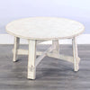 White Sand Round Coffee Table available at Rustic Ranch furniture and Decor.