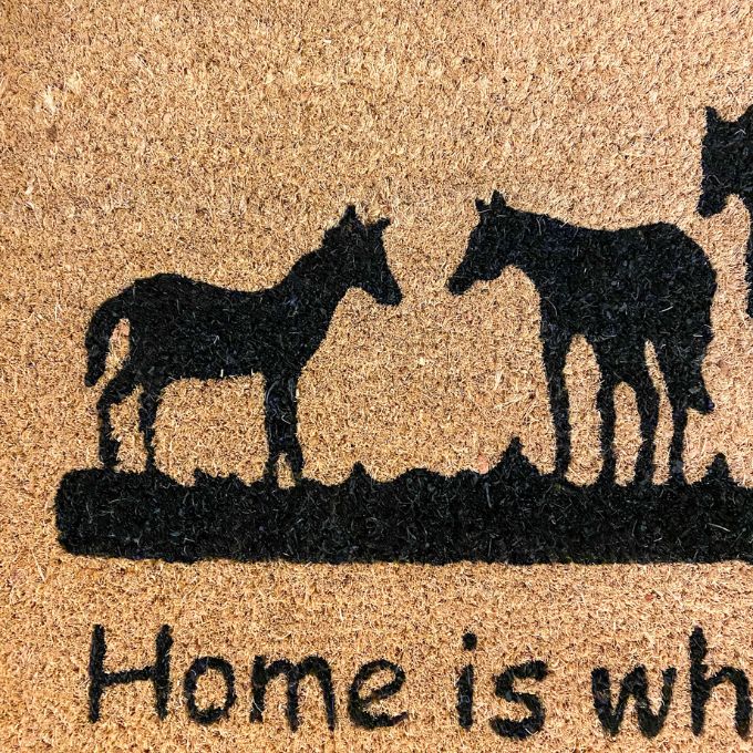 Home is Where the Herd is Coir Mat