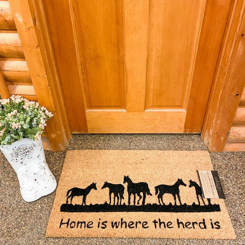 Home is Where the Herd is Coir Mat