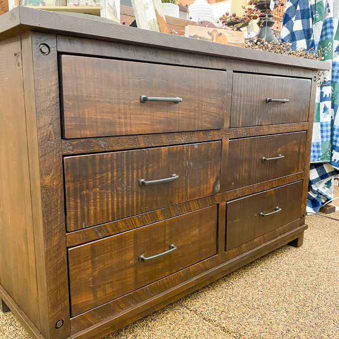 Adirondack Six Drawer Dresser available at Rustic Ranch Furniture and Decor.