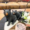 Black Bear Family Figurine