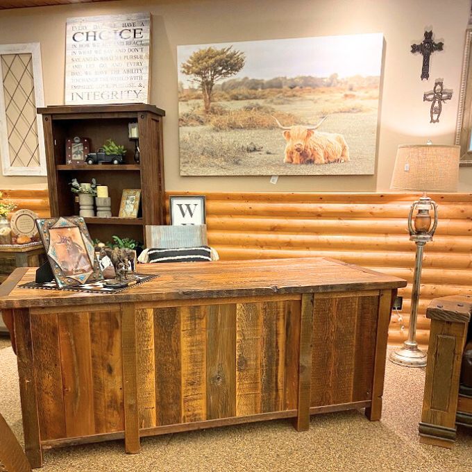 Stony Brooke Kneehole Desk available at Rustic Ranch Furniture and Decor.
