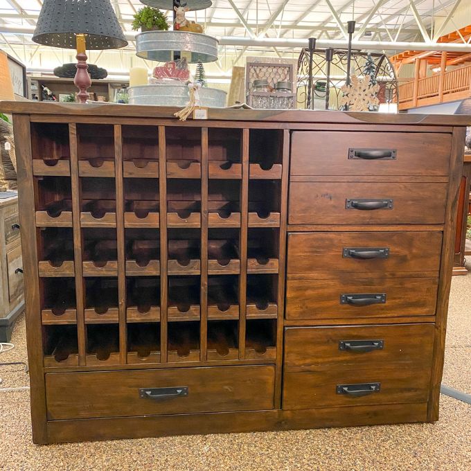 Hampton Wine Server available at Rustic Ranch Furniture and Decor.