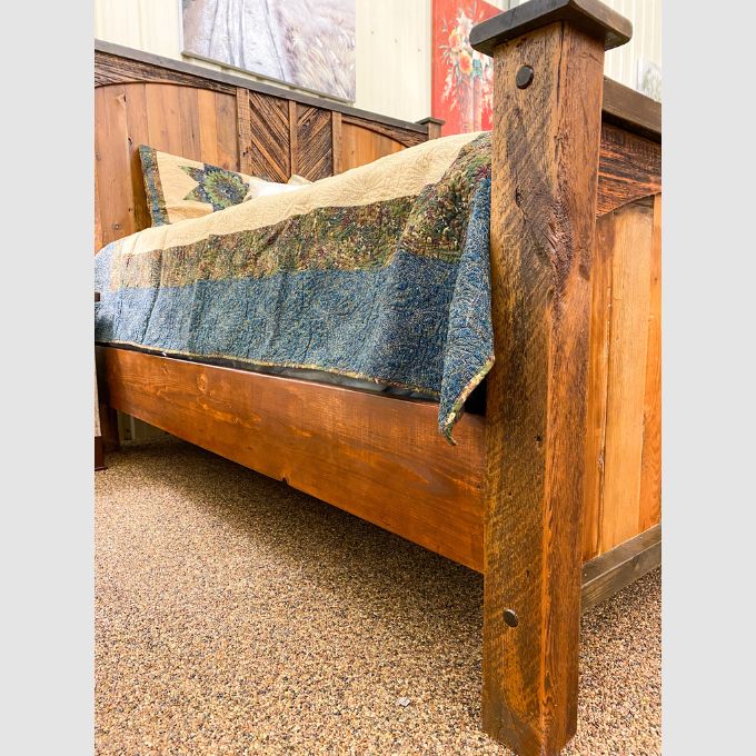 Jackson Hole Reclaimed Wood Bed available at Rustic Ranch Furniture and Decor.