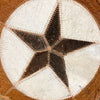 Round Cow Hide Mats - Multiple Sizes available at Rustic Ranch Furniture and Decor.