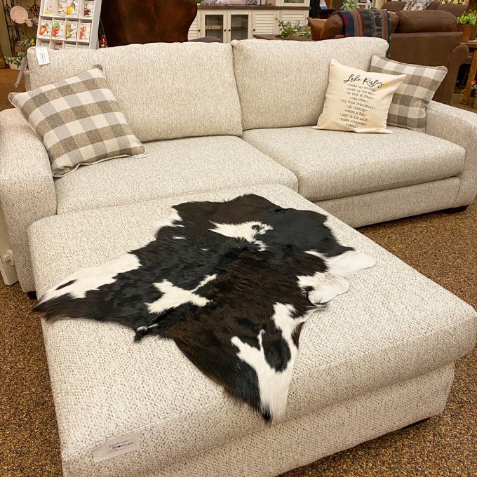Shaped Cow Hides available at Rustic Ranch Furniture and Decor.