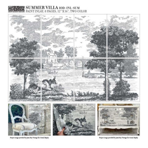 Summer Villa Paint Inlay by IOD - Limited Edition