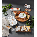 Divided Wooden Lazy Susan by Mud Pie