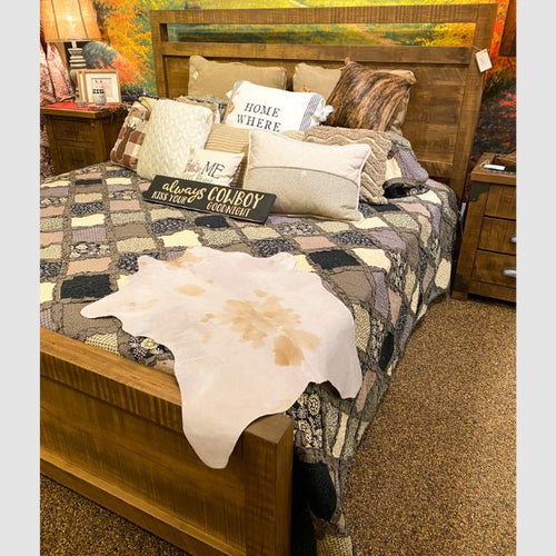 Shaped Cow Hides available at Rustic Ranch Furniture and Decor.
