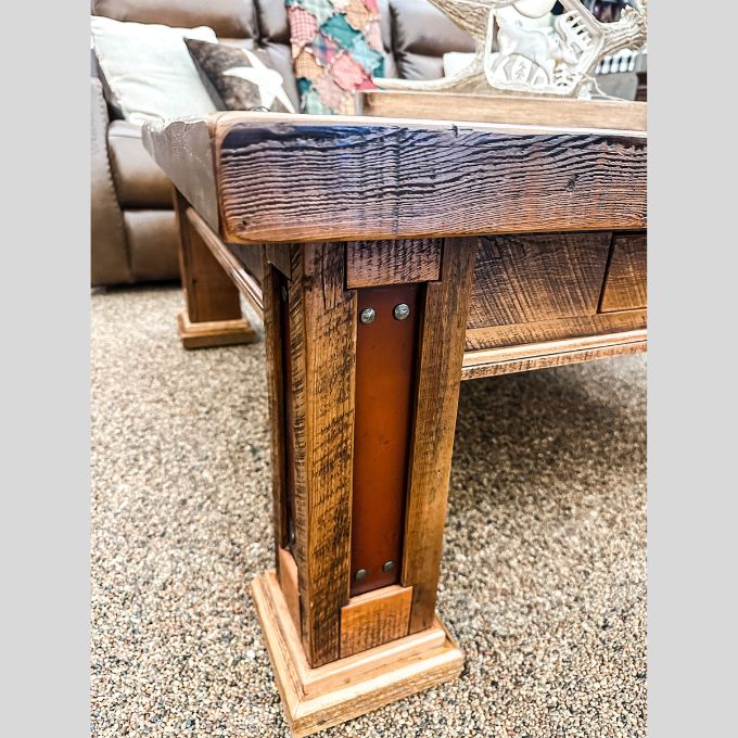 Western Heritage Teton Square Coffee Table available at Rustic Ranch Furniture and Decor.