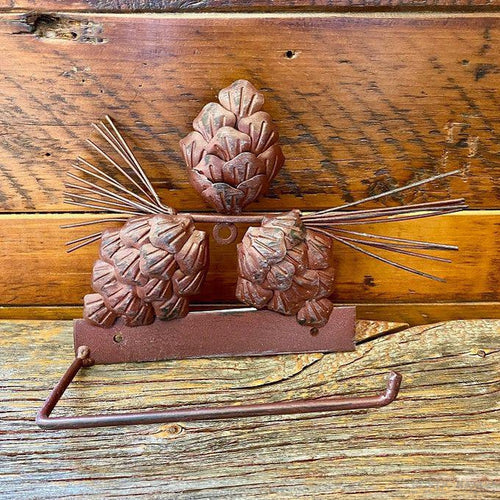 Pine Cone Toilet Paper Holder-Rustic Ranch