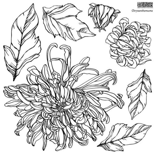 Chrysanthemums Stamp by IOD