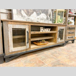 Loft Brown TV Stand available at Rustic Ranch Furniture in Airdrie, Alberta.