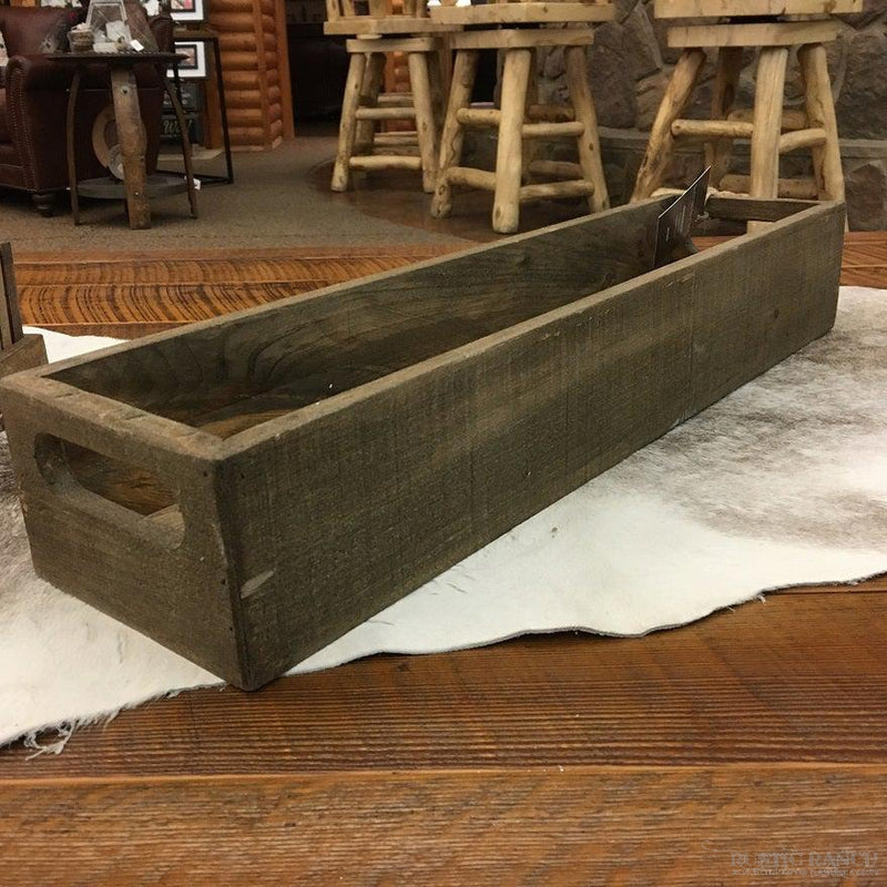LG RECTANGLE PINE TRAY-Rustic Ranch