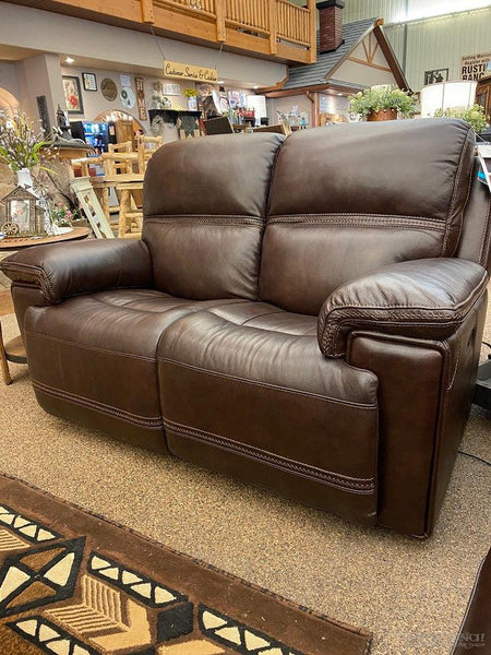 Rustic deals loveseat recliner