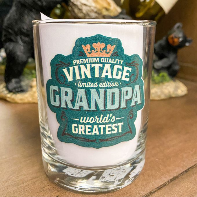 Grandpa Rocks Glass