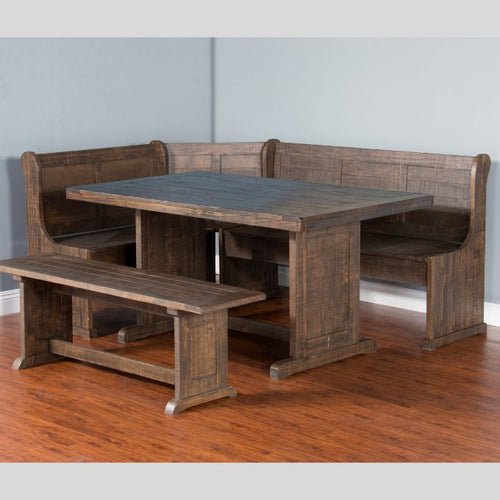Homestead Breakfast Nook Set available at Rustic Ranch Furniture and Decor.