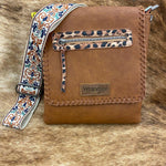 Whipstitch Crossbody Bag - Brown