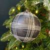 Black Gold Round Ornament