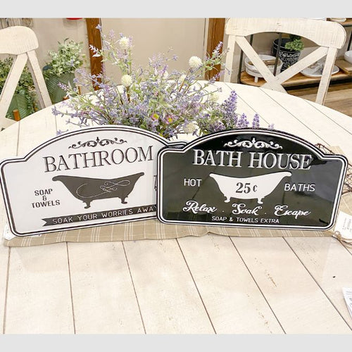 Vintage Bathub Bathroom Sign - Two Colours