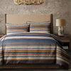 Estes Chenille Duvet Cover Set - Blue - Super King