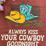 Kiss Your Cowboy Kitchen Towel