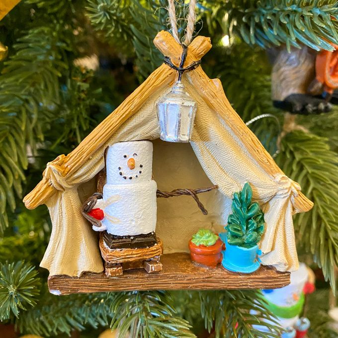 Glamping Smore Ornament
