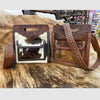 Trinity Hair-On/Tooled Crossbody Bag - Brown