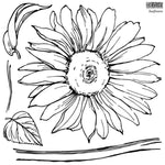 Sunflower Stamp with Masks by IOD
