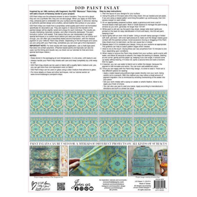 Morocco Paint Inlay By IOD