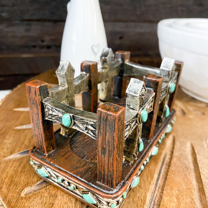 Turquoise Dots and Crosses Salt & Pepper Shaker Set
