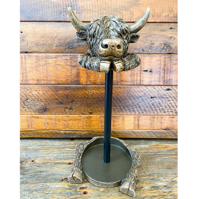 Highland Cow Paper Towel Holder