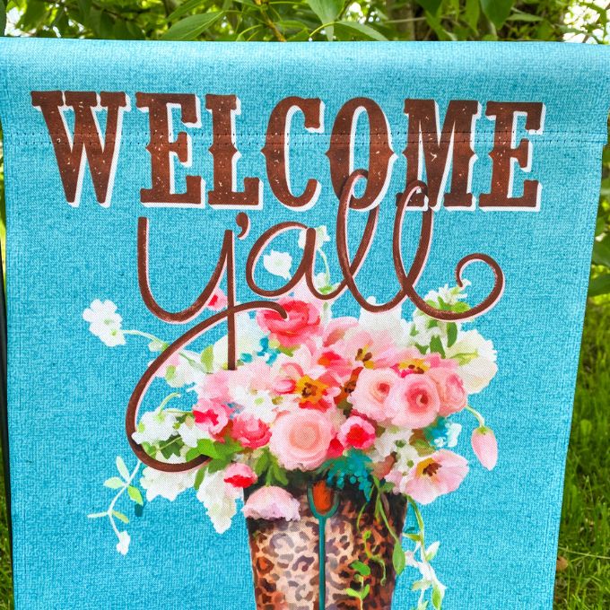 Welcome Y'All Garden Flag