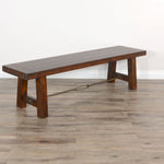 Farmhouse Turnbuckle Dining Bench - Three Finishes available at Rustic Ranch Furniture and Decor.