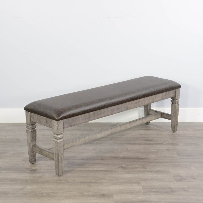 Alpine Bench with Cushion Seat available at Rustic Ranch Furniture and Decor.