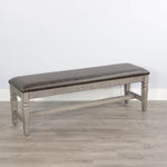 Homestead Hills Bench with Cushion Seat available at Rustic Ranch Furniture and Decor.