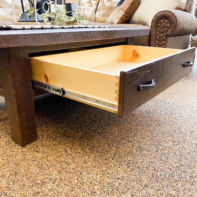 Oak Haven Coffee Table available at Rustic Ranch Furniture and Decor.
