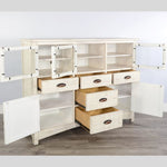Farmhouse Server - Three Colours available at Rustic Ranch Furniture and Decor.