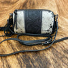 Hair-On/Tooled Barrel Crossbody Bag - Black