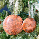 Copper Disc Snowflake Ornament - Small