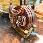 Saddle on Stand Coaster Set