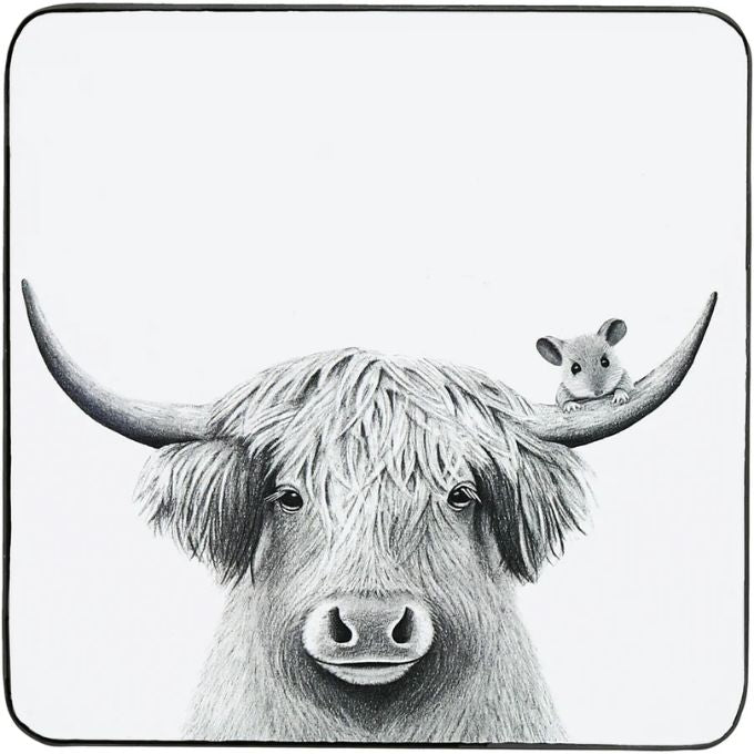 Highland Cow Coaster