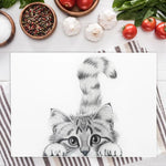 Cat Glass Cutting Board