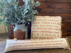 FARM CHRISTMAS DEFINITION PILLOWS - TWO STYLES