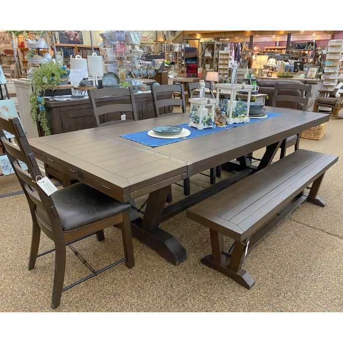 Homestead Extension Dining Table available at Rustic Ranch Furniture and Decor.