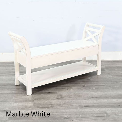 Accent Bench (48") with Storage - Multiple Colors available at Rustic Ranch Furniture and Decor.